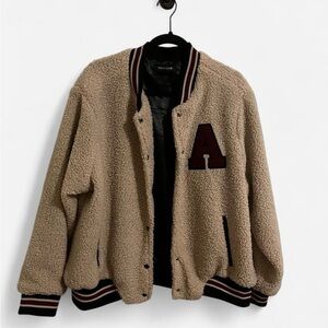 Sherpa Bomber Varsity Jacket